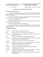 Bài soạn LỊCH CÔNG TÁC THÁNG 2/2011