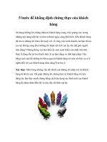 Tài liệu 5 bước để khẳng định chứng thực của khách hàng ppt