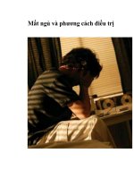 Tài liệu Mất ngủ và phương cách điều trị ppt