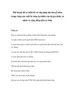 Tài liệu Phê duyệt hồ sơ thiết kế và cấp phép tận thu gỗ nằm trong rừng sản xuất là rừng tự nhiên của hộ gia đình, cá nhân và cộng đồng dân cư thôn pptx