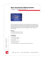 Tài liệu Basic Structured Cabling Systems Category 6 4-Pair Riser Data Cable pptx