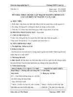 Bài soạn Tiết 11 Công nghệ 12