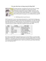 Tài liệu Các giao thức được sử dụng trong hệ thống Mail pptx