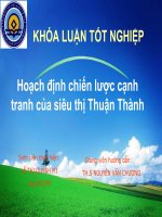 Slide hoạch định chiến lược cạnh tranh của siêu thị thuận thành huế 