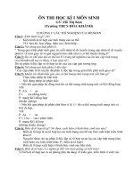 Bài soạn ON TAP HSG SINH9