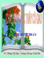 Bài giảng ĐỊA LÝ 4 HOẠT ĐỘNG SẢN XUẤT