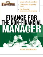 Tài liệu Finance For The Non-Financial Manager pdf