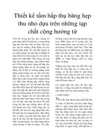 Thiết kế tấm hấp thụ băng hẹp thu nhỏ dựa trên những tạp chất cộng hưởng từ 