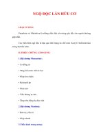 Tài liệu NGỘ ĐỘC LÂN HỮU CƠ pptx