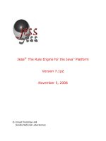 Tài liệu Jess The Rule Engine for the Java Platform - Version 7.1p2 docx