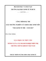 Quản trị tín dụng của các ngân hàng thương mại cổ phần trên địa bàn thành phố hồ chí minh 