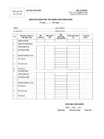 Tài liệu Mẫu báo cáo hoàn trả thu ngân sách nhà nước pdf