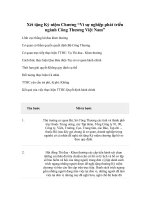 Tài liệu Xét tặng Kỷ niệm Chương “Vì sự nghiệp phát triển ngành Công Thương Việt Nam 