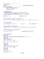 Bài soạn Đề KT chương II Toán 6 (lớp chọn)