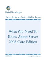 Tài liệu What You Need To Know About Server 2008 Core Edition pptx
