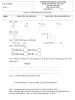 Bài soạn KTDK lần 1 Toan