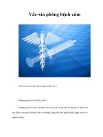 Tài liệu Vắc-xin phòng bệnh cúm pptx