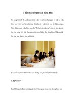 Tài liệu 7 dấu hiệu bạn sắp bị sa thải docx