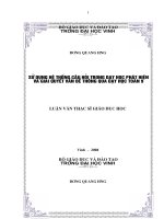 Sử dụng hệ thống câu hỏi trong dạy học phát hiện và giải quyết vấn đề thông qua dạy học toán 9 