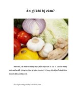 Tài liệu Ăn gì khi bị cảm? docx
