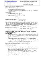 Đề thi thử đại học số 41môn toán