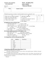 Gián án Đề thi lần 1 học kỳ 2- lop 7