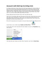 Tài liệu Account mới khởi tạo bị trống trơn docx