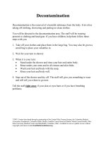 Tài liệu Decontamination- Khử nhiễm pdf