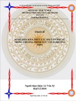 Bài giảng CHUYÊN ĐỀ TỔ vĂN: SƠ ĐỒ HÓA KIẾN THỨC CÁC BÀI VĂN HỌC SỬ TRONG CHƯƠNG TRÌNH THPT