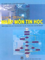Tài liệu Giáo trình - Nhập môn tin học pdf