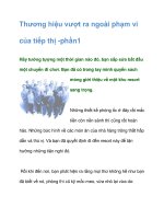 Tài liệu Thương hiệu vượt ra ngoài phạm vi của tiếp thị -phần1 ppt