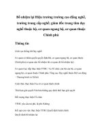 Tài liệu Bổ nhiệm lại Hiệu trưởng trường cao đẳng nghề, trường trung cấp nghề; giám đốc trung tâm dạy nghề thuộc bộ, cơ quan ngang bộ, cơ quan thuộc Chính phủ docx