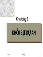 Tài liệu KHỞI SỰ DỰ ÁN doc