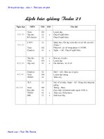 Bài giảng GIAO AN LỚP 3 BUỔI SÁNG