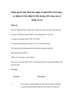 Tài liệu Khai quyết toán thuế thu nhập cá nhân đối với tổ chức, cá nhân trả thu nhập từ tiền lương, tiền công của cá nhân cư trú doc