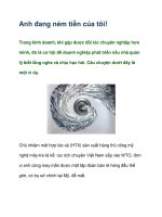 Tài liệu Anh đang ném tiền của tôi! ppt