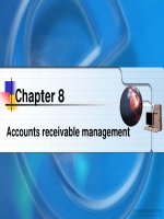 Tài liệu Chapter 8: Accounts receivable management pdf