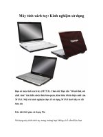 Tài liệu Máy tính xách tay: Kinh nghiệm sử dụng doc