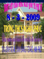 Tài liệu CT thi phụ nữ với bốn tiêu chi Trường THCS nghĩa Phúc