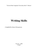 Tài liệu Developing writting skills 1 part 1 doc