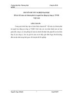 200 đề tài kế toán các khoản phải trả người lao động tại công ty TNNH việt linh 