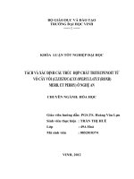 Tách và xác định cấu trúc hợp chất tritecpenooit từ vỏ cây vối (cleistocalyx operculatus (roxb) mer et perry) ở nghệ an 