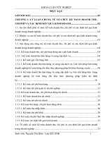 THỰC TRẠNG CÔNG tác kế TOÁN DOANH THU, CHI PHÍ và xác ĐỊNH kết QUẢ KINH DOANH tại CÔNG TY TNHH cơ KHÍ, xây lắp và TM HÙNG sơn 