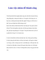 Tài liệu Làm việc nhóm để thành công pdf