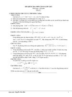 Bài giảng Đề thi thử đại học rất hay ( có đáp án)