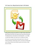 Tài liệu GO Contact Sync: đồng bộ danh bạ Gmail và MS Outlook pdf