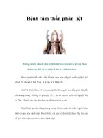Tài liệu Bệnh tâm thần phân liệt pdf