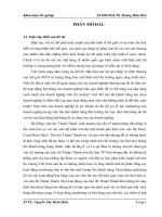 Một số giải pháp marketing nhằm nâng cao hiệu quả hoạt động bán hàng của siêu thị thuận thành trên địa bàn thành phố huế 