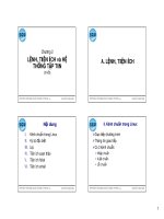 Tài liệu Chương 2: Lệnh, tiện ích và hệ thống tập tin doc