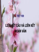 Gián án LIÊN KẾT CÂU VÀ LIÊN KẾT ĐOẠN VĂN